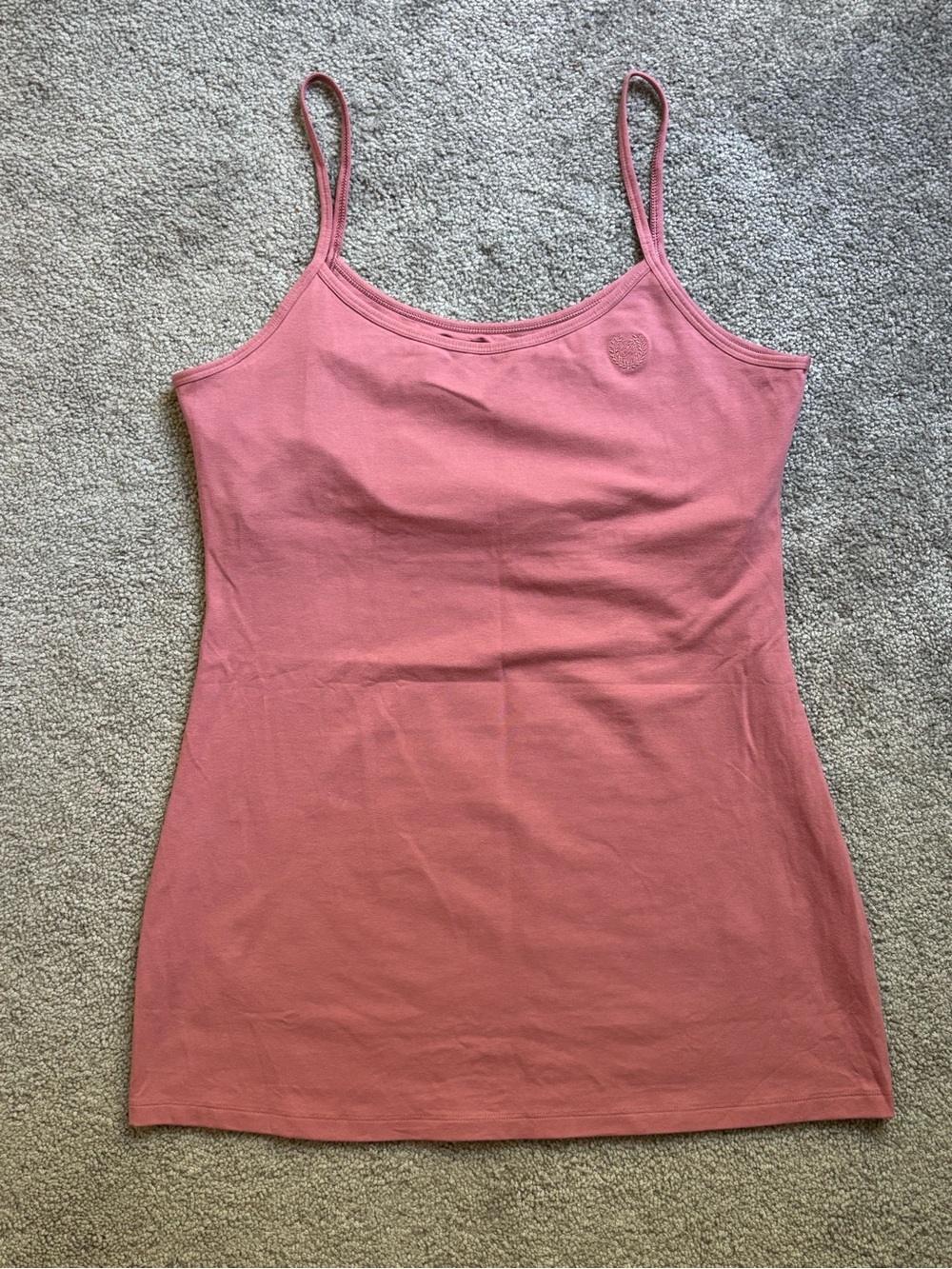 VS Pink Spaghetti Strap Cotton Tank Top Dress with built in Bra